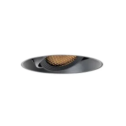 Moderne inbouwspot zwart GU10 AR70 rond trimless - Oneon Honey