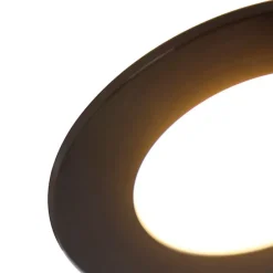 Moderne inbouwspot zwart incl. LED 3-staps dimbaar IP65 - Blanca