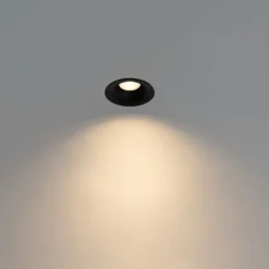 Moderne inbouwspot zwart GU10 50mm - Gijs