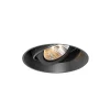 Moderne inbouwspot zwart GU10 AR70 rond trimless - Oneon