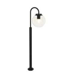 Moderne lantaarn zwart met helder glas 104 cm IP44 - Sfera