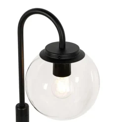 Moderne lantaarn zwart met helder glas 104 cm IP44 - Sfera