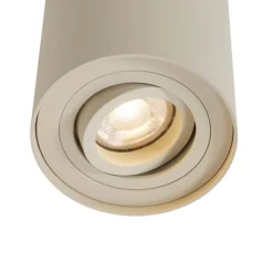 Moderne opbouwspot beige GU10 50mm draai- en kantelbaar - Rondoo Up
