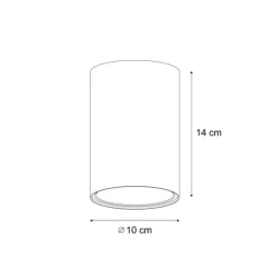 Moderne opbouwspot beige GU10 50mm rond - Deep