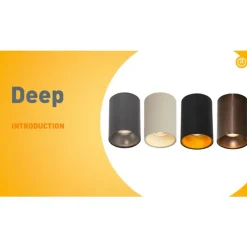 Moderne opbouwspot beige GU10 50mm rond - Deep