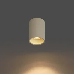 Moderne opbouwspot beige GU10 50mm rond - Deep