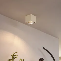 Moderne opbouwspot beige G9 draai- en kantelbaar - Box