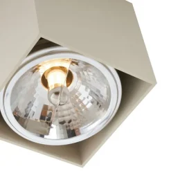 Moderne opbouwspot beige G9 draai- en kantelbaar - Box