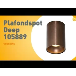 Moderne opbouwspot donkerbrons GU10 50mm - Deep