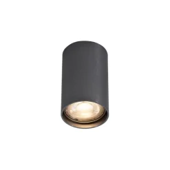 Moderne opbouwspot gunmetal GU10 50mm - Tuba