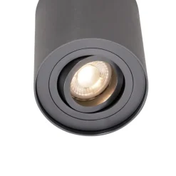 Moderne opbouwspot gunmetal GU10 50mm kantelbaar - Rondoo Up