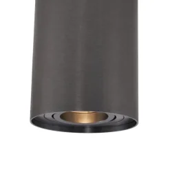 Moderne opbouwspot gunmetal GU10 50mm kantelbaar - Rondoo Up