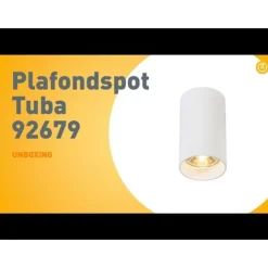 Moderne opbouwspot wit 5,5cm GU10 50mm - Tuba