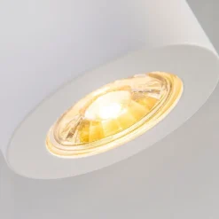 Moderne opbouwspot wit 7,5cm GU10 50mm - Tuba