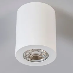 Moderne opbouwspot wit 7,5cm GU10 50mm - Tuba