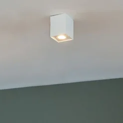 Moderne opbouwspot wit draai-en kantelbaar - Quadro 1 Up