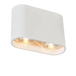 Moderne opbouwspot wit 2-lichts GU10 50mm - Ronda