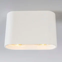 Moderne opbouwspot wit 2-lichts GU10 50mm - Ronda