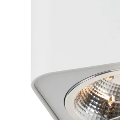 Moderne opbouwspot wit vierkant GU10 111mm - Boxer