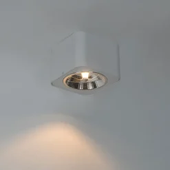 Moderne opbouwspot wit vierkant GU10 111mm - Boxer
