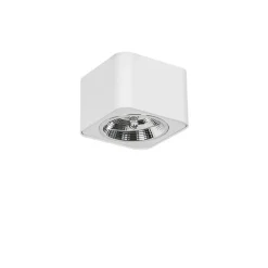 Moderne opbouwspot wit vierkant GU10 111mm - Boxer