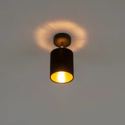 Moderne opbouwspot zwart kantelbaar - Lofty