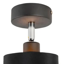 Moderne opbouwspot zwart kantelbaar - Lofty