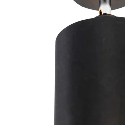 Moderne opbouwspot zwart kantelbaar - Lofty