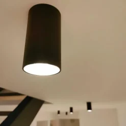 Moderne opbouwspot zwart 5,5cm GU10 50mm - Tuba