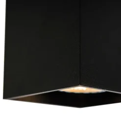 Moderne opbouwspot zwart GU10 50mm - Qubo