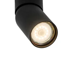 Moderne opbouwspot zwart GU10 50mm - Falo