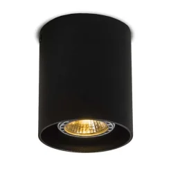 Moderne opbouwspot zwart GU10 50mm - Tubo