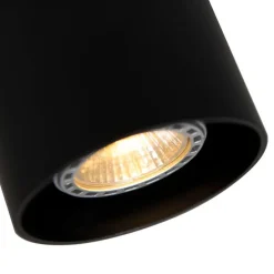 Moderne opbouwspot zwart GU10 50mm - Tubo