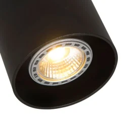 Moderne opbouwspot zwart GU10 50mm - Tubo