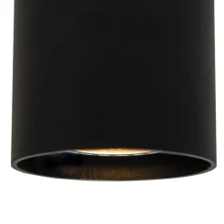 Moderne opbouwspot zwart GU10 50mm - Tubo