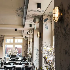 Moderne opbouwspot zwart GU10 50mm - Tubo