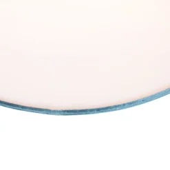 Moderne plafondlamp blauw 40 cm met gouden binnenkant - Drum