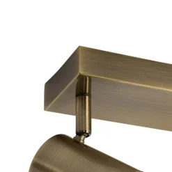 Moderne plafondlamp brons 2-lichts verstelbaar rechthoekig - Jeana