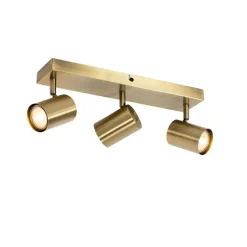 Moderne plafondlamp brons 3-lichts verstelbaar rechthoekig - Jeana