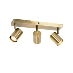 Moderne plafondlamp brons 3-lichts verstelbaar rechthoekig - Jeana