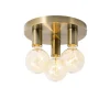 Moderne plafondlamp brons rond - Facil