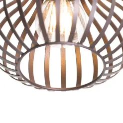 Moderne plafondlamp bruin 18 cm - Saffira