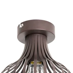 Moderne plafondlamp bruin 18 cm - Saffira