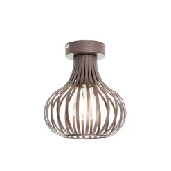 Moderne plafondlamp bruin 18 cm - Saffira