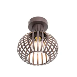 Moderne plafondlamp bruin 18 cm - Saffira