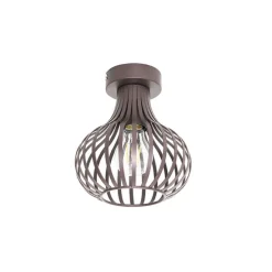 Moderne plafondlamp bruin 18 cm - Saffira