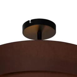 Moderne plafondlamp bruin 45 cm 3-lichts - Drum Trio