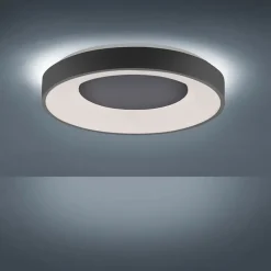 Moderne plafondlamp donkergrijs incl. LED 3-staps dimbaar - Steffie