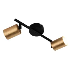 Moderne plafondlamp goud incl. LED 2-lichts - Mark