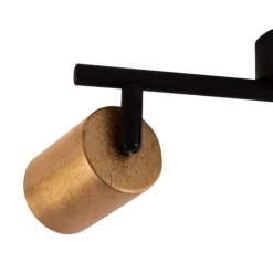 Moderne plafondlamp goud incl. LED 2-lichts - Mark